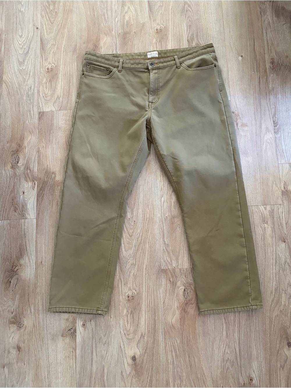 Weatherproof Work Pants Lined Warm Straight Olive Men’s Jeans 40x30